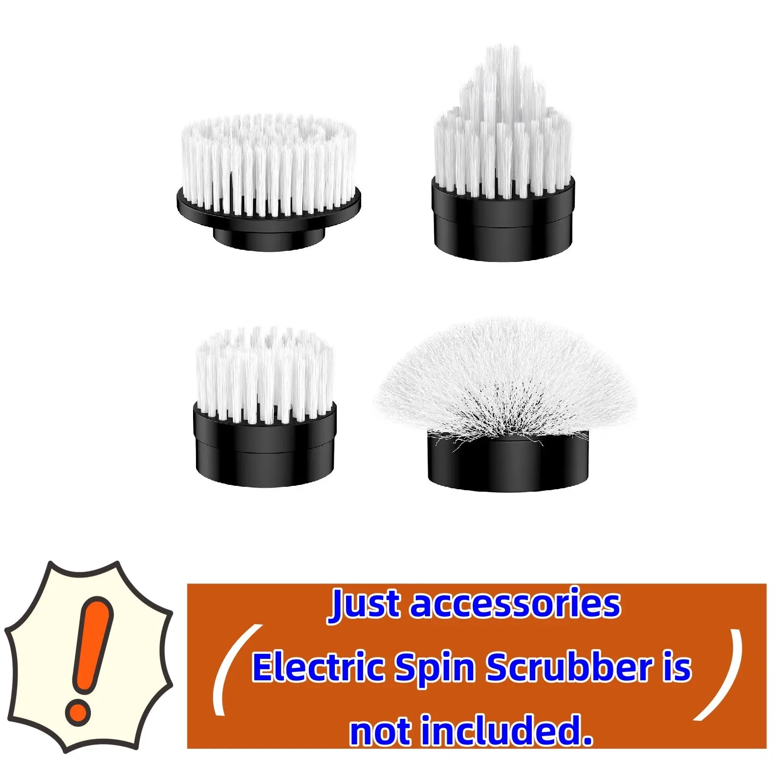 Dovety Powerspin Electric Scrubber, Cordless Shower Scrubber, Cleaning Brush, with 8 Replaceable Brush Heads and 3 Adjustable Extension Handle, 2 Adjustable Speeds for Bathroom, Kitchen, Tub, Tile, Floor, Toilet, Household Cleaning Supplies